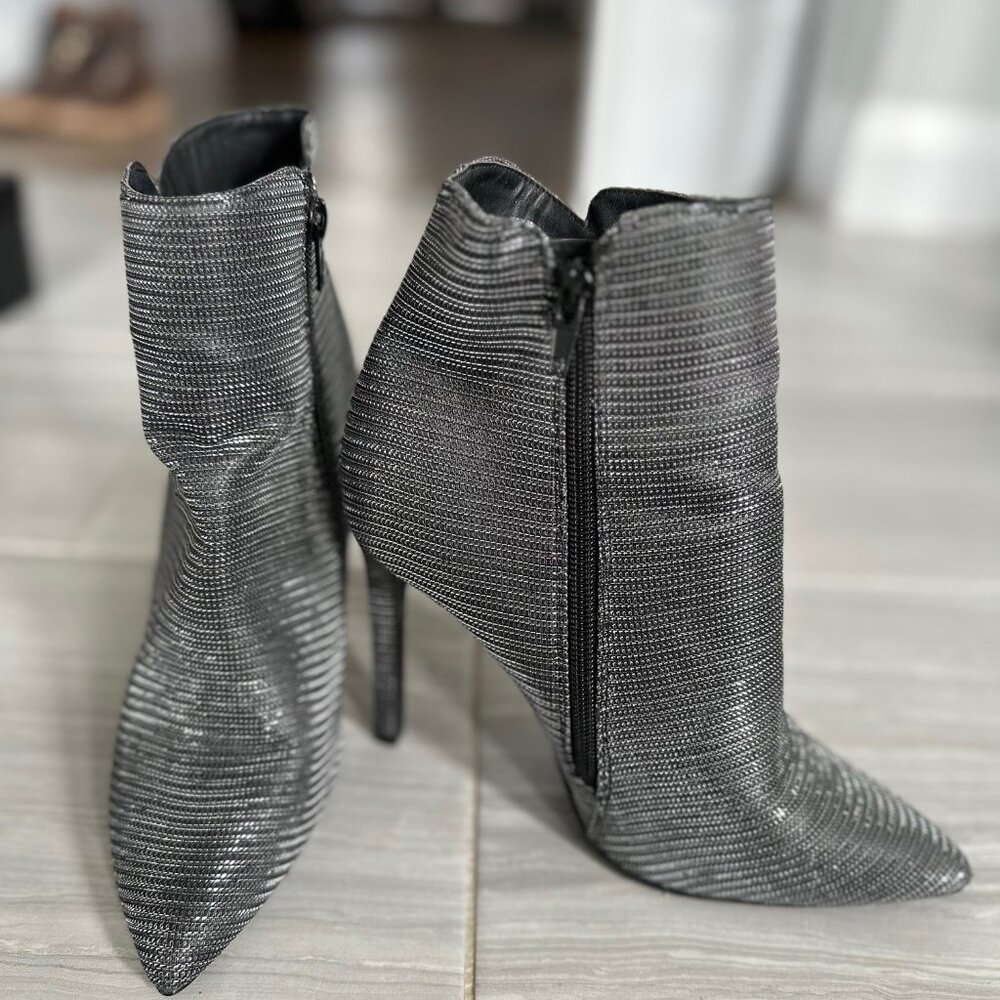 Gorgeous Silver Ankle Boots